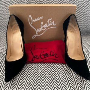 Velvet Black Louboutin Heels